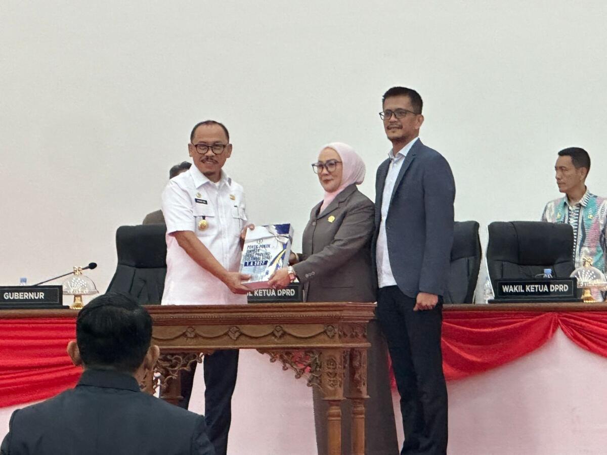 Penyerahan Usulan Pokok-Pokok Pikiran Anggota DPRD Sulbar Tahun 2027