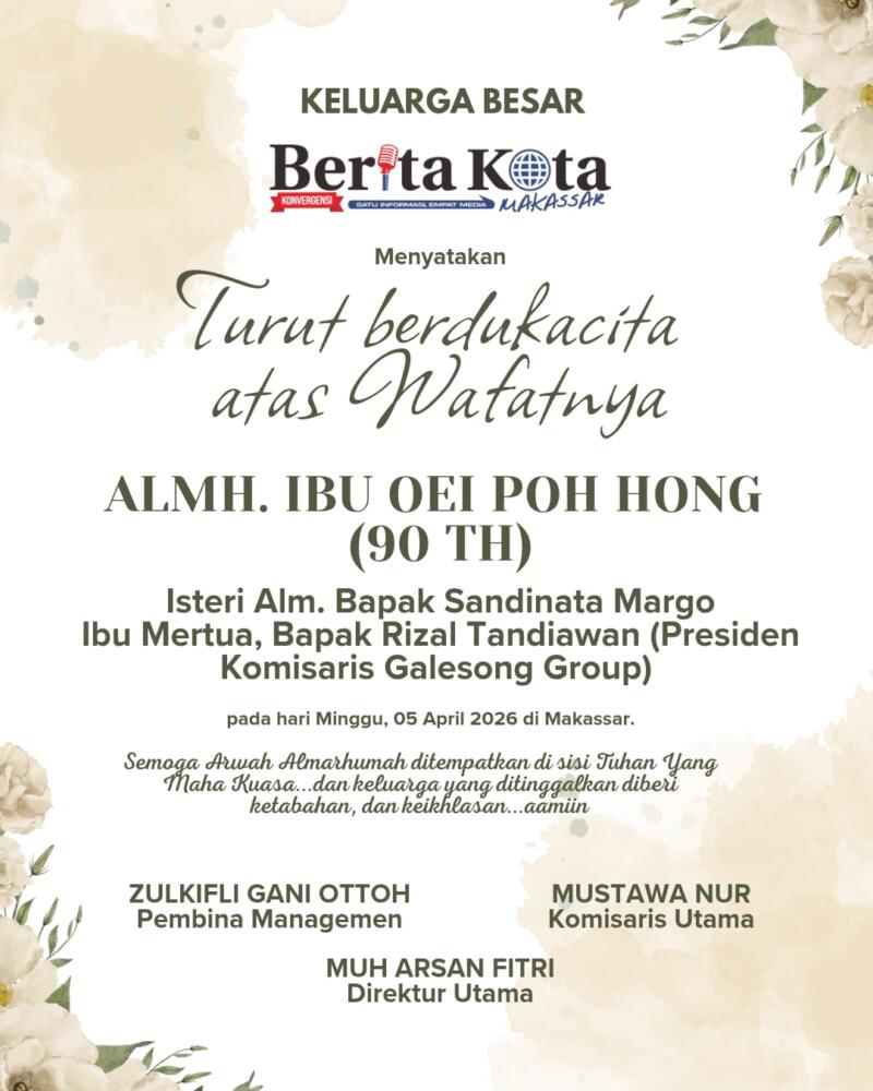 Turut Berduka Atas Wafatnya Ibu Oei Poh Hong