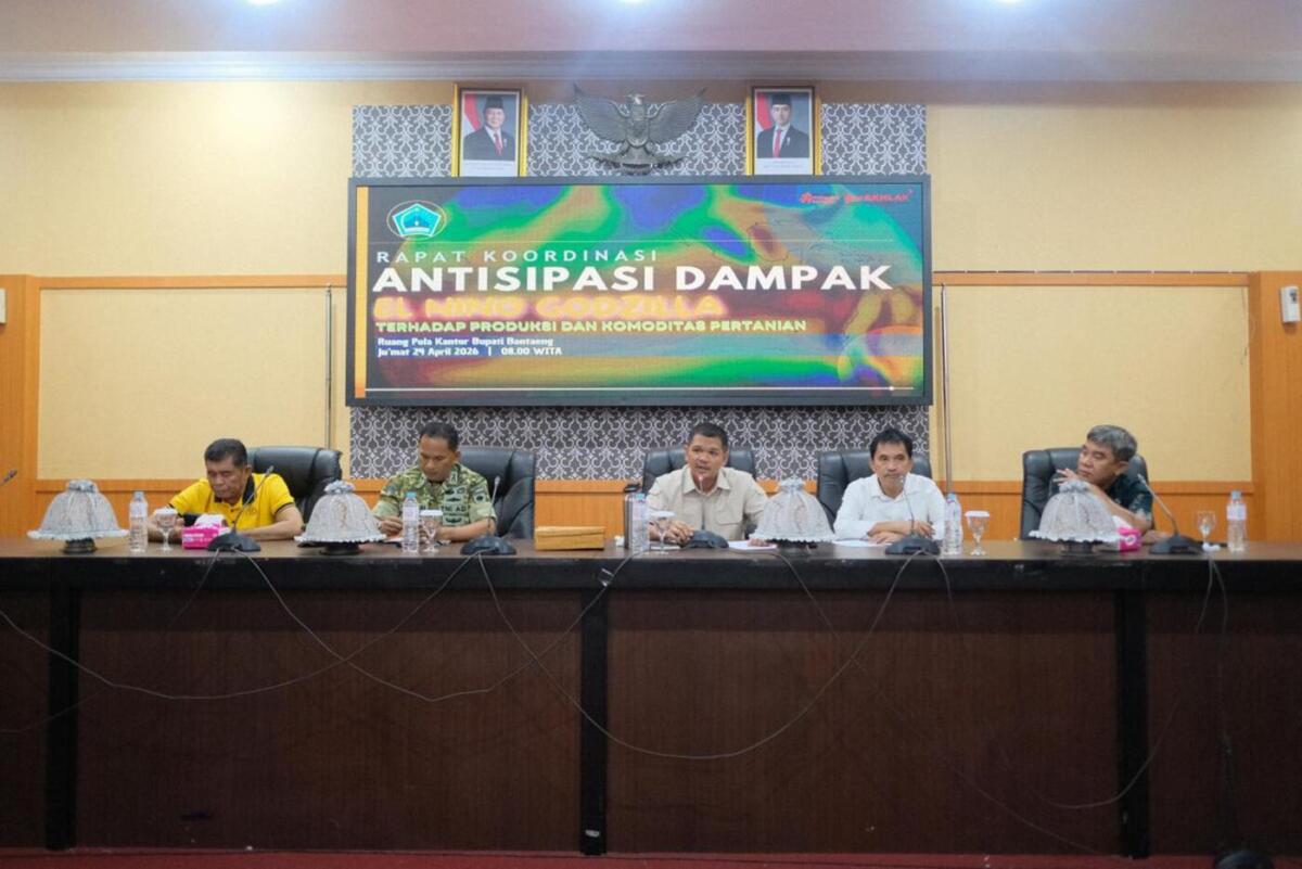 Bupati Bantaeng Buka Rakor Dampak El Nino
