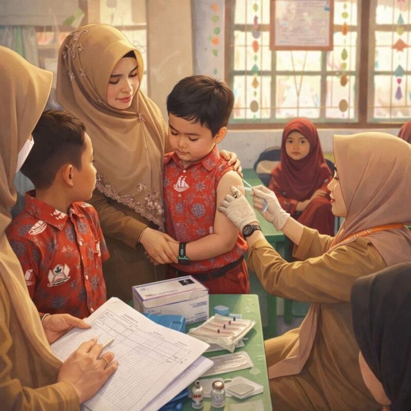 Imunisasi Campak: 8.925 Anak Divaksinasi di Bulukumba