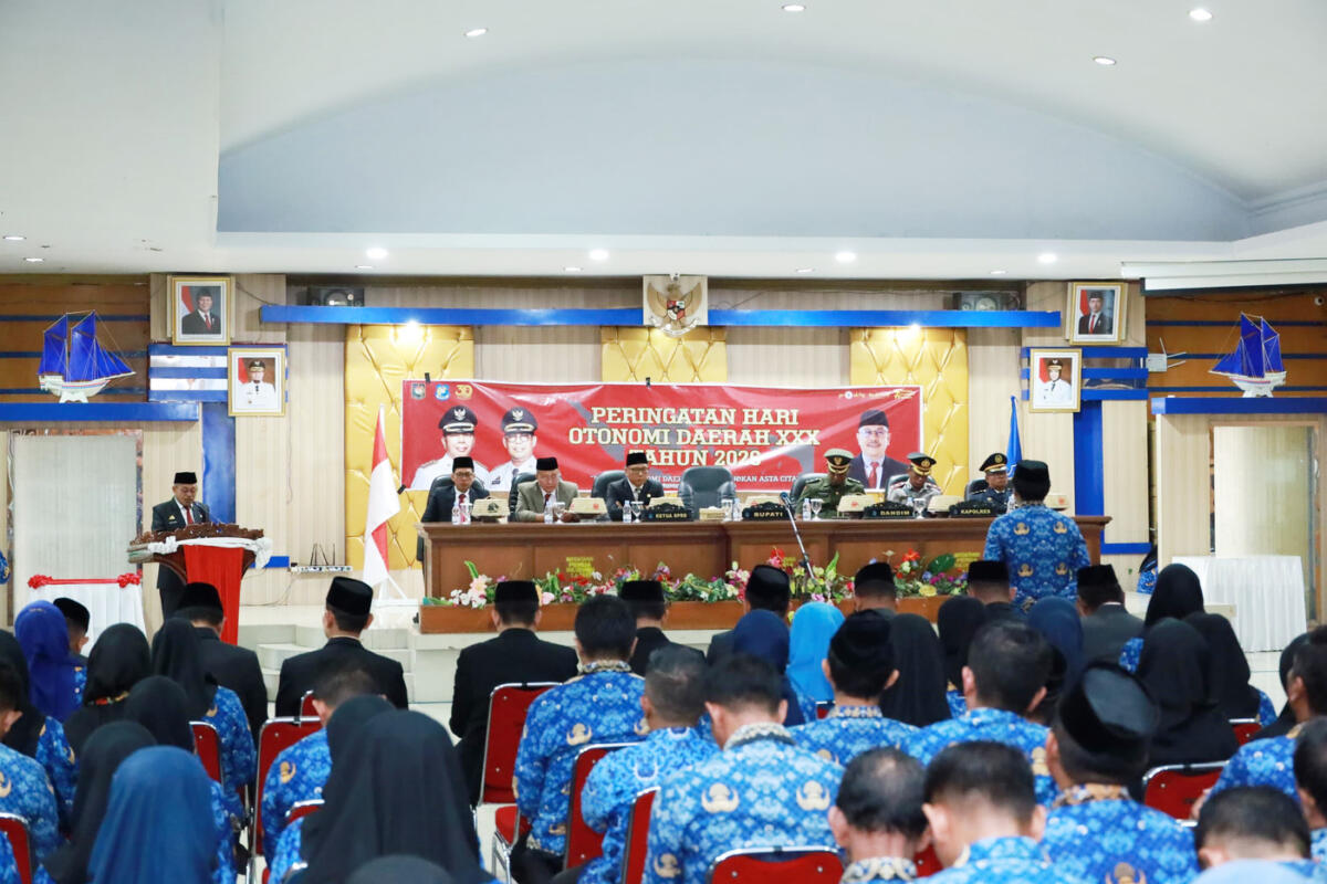 Sekkab Bulukumba Pimpin Upacara Hari Otoda 2026