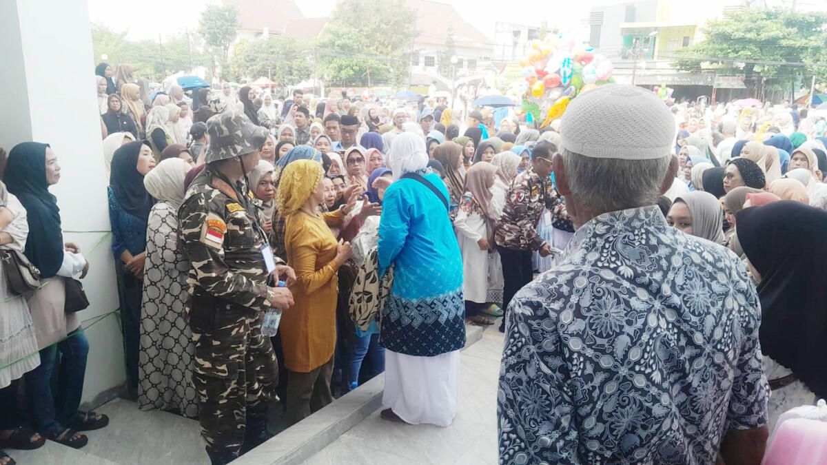 387 JCH Kloter Gowa Masuk Asrama Haji Sudiang