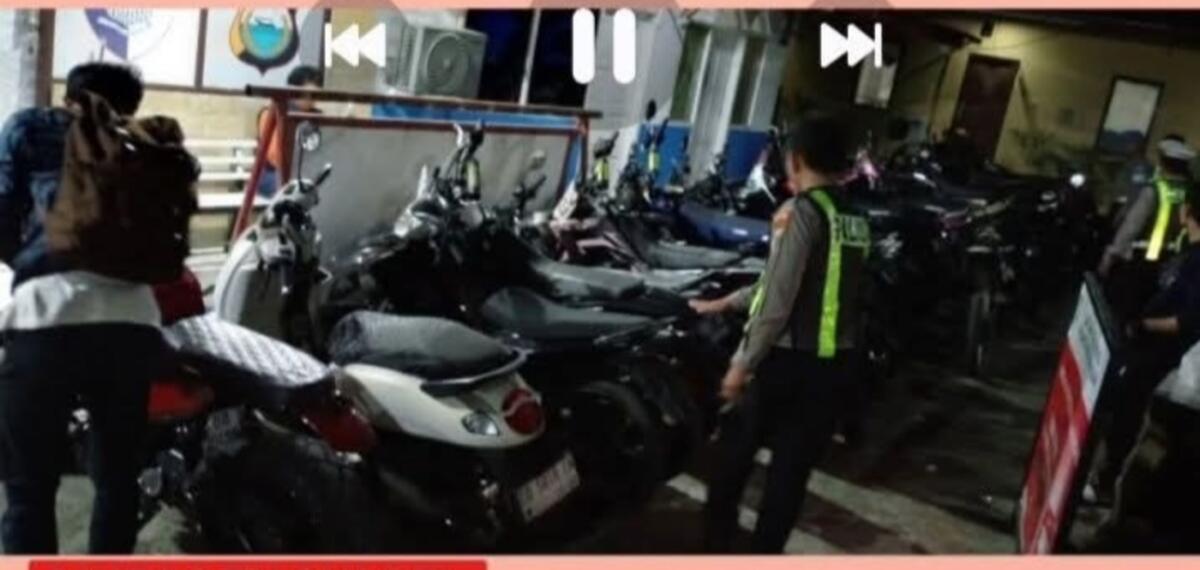Operasi Cipkon Jaring Puluhan Motor Berknalpot Brong