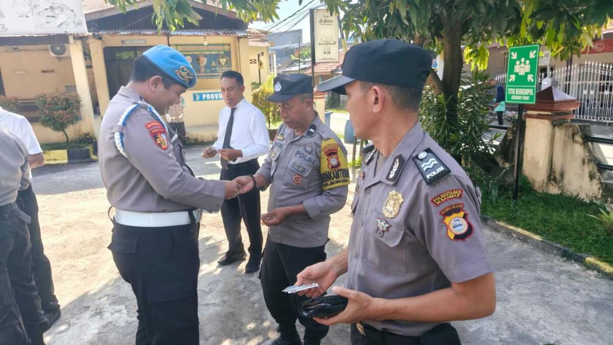 Polsek Manggala Sidak Disiplin Personel, Satu Anggota Ditegur