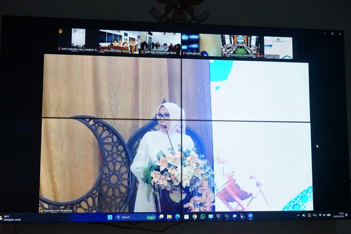 DWP Lutim Ikuti Halal Bihalal Virtual