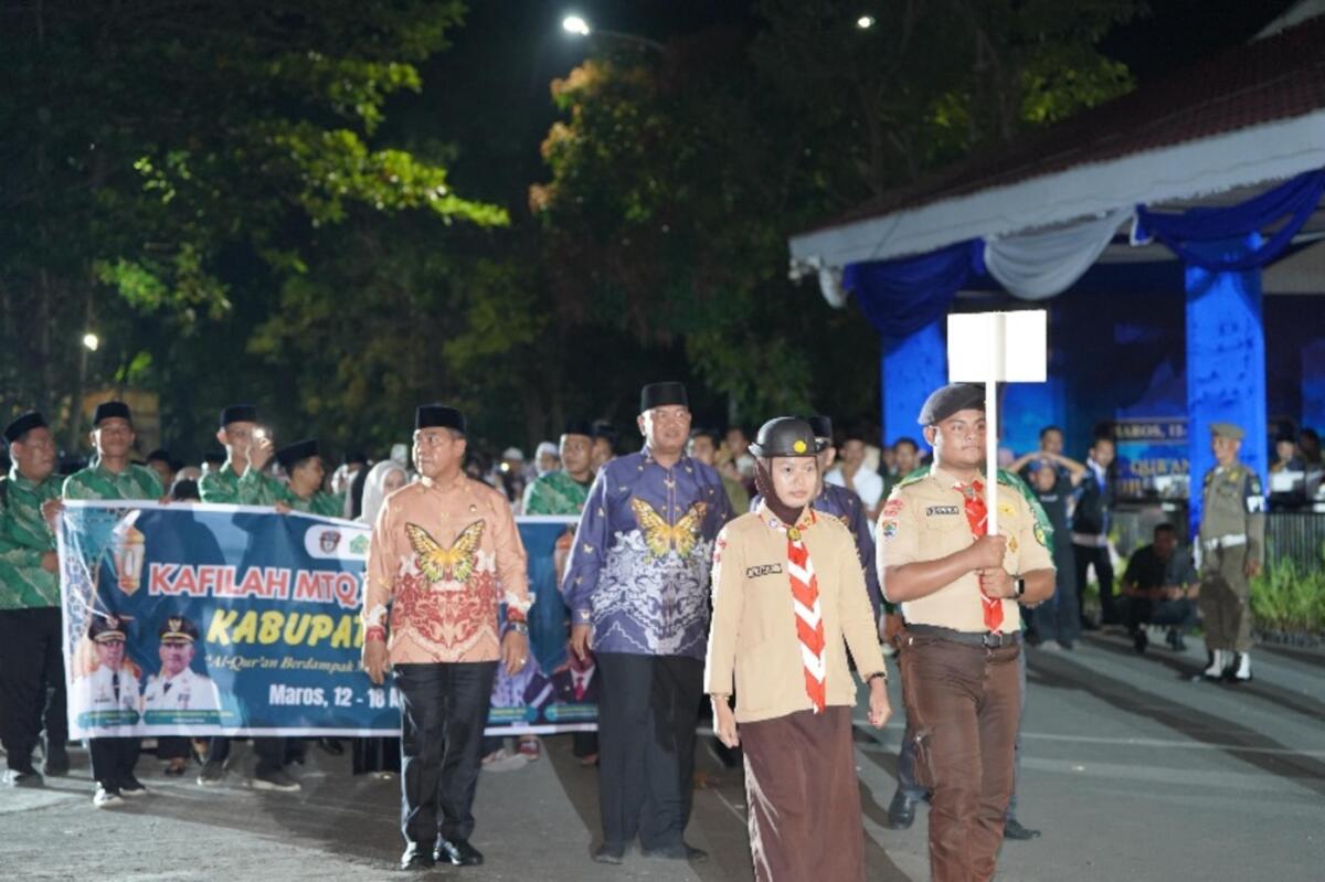 Andi Rosman Dampingi Kafilah Kabupaten Wajo