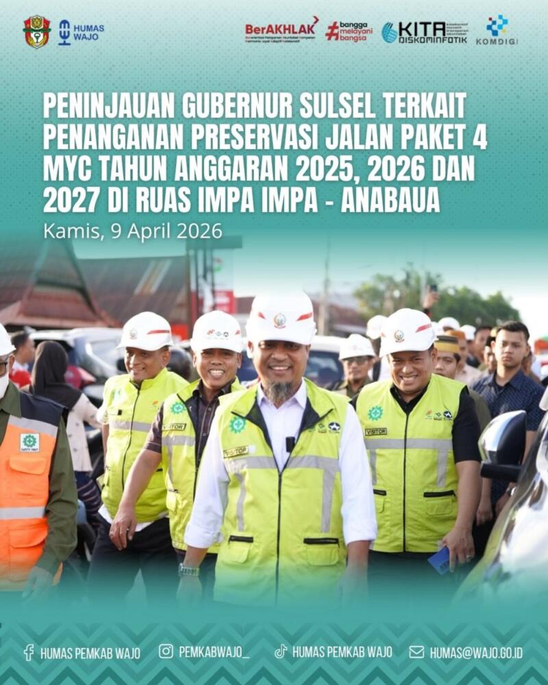 Gubernur Sulawesi Selatan Groundbreaking Jalan Impa-Impa-Anabanua