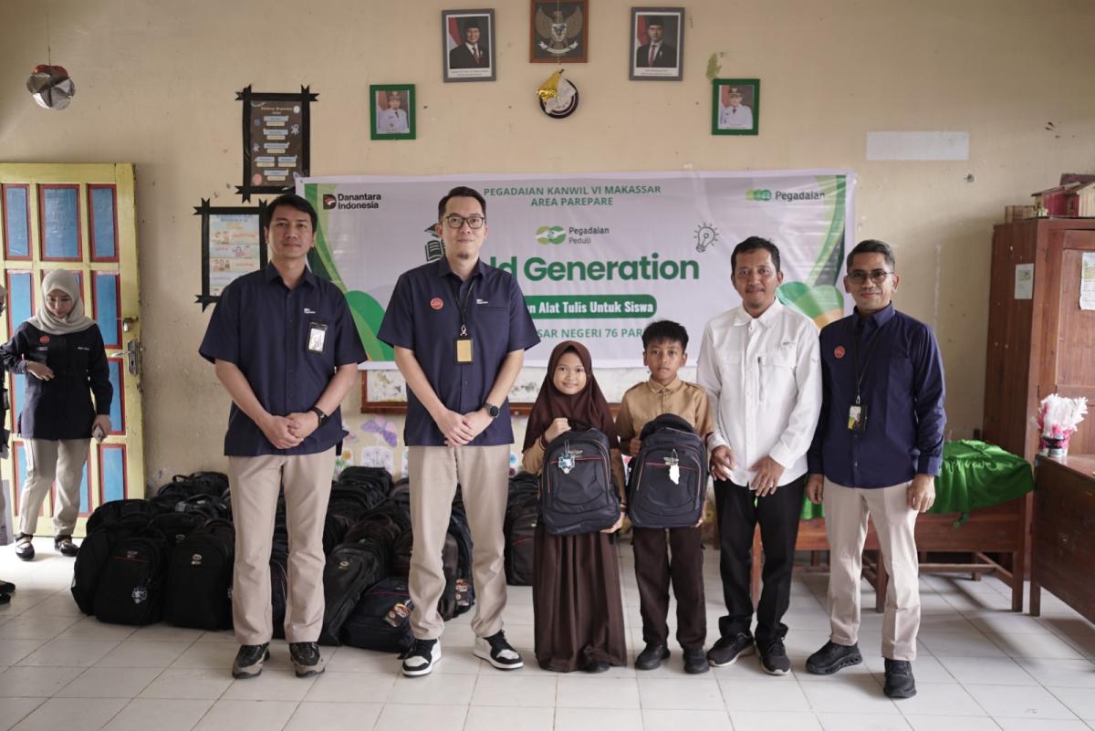 Pegadaian Area Parepare Gelar Program Gold Generation di SDN 76 Parepare Peringati Hari Pendidikan Nasional