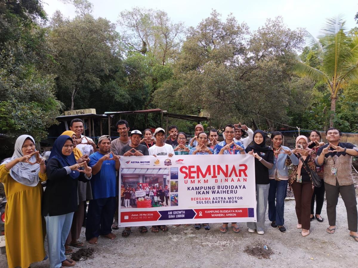Asmo Sulsel Lanjutkan Pembinaan UMKM Lewat Seminar Bagi Kelompok Budidaya Ikan Waiheru Ambon
