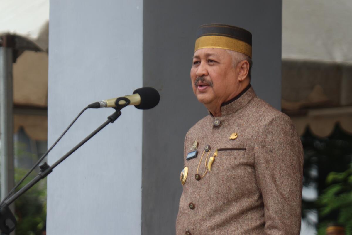 Bupati Pinrang Irwan Hamid, Memimpin Upacara Hardiknas