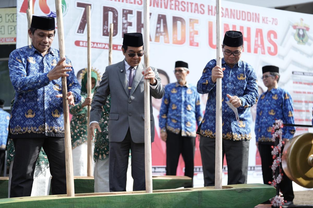 Peresmian Logo Tandai Dimulainya Rangkaian Dies Natalis ke-70 Unhas