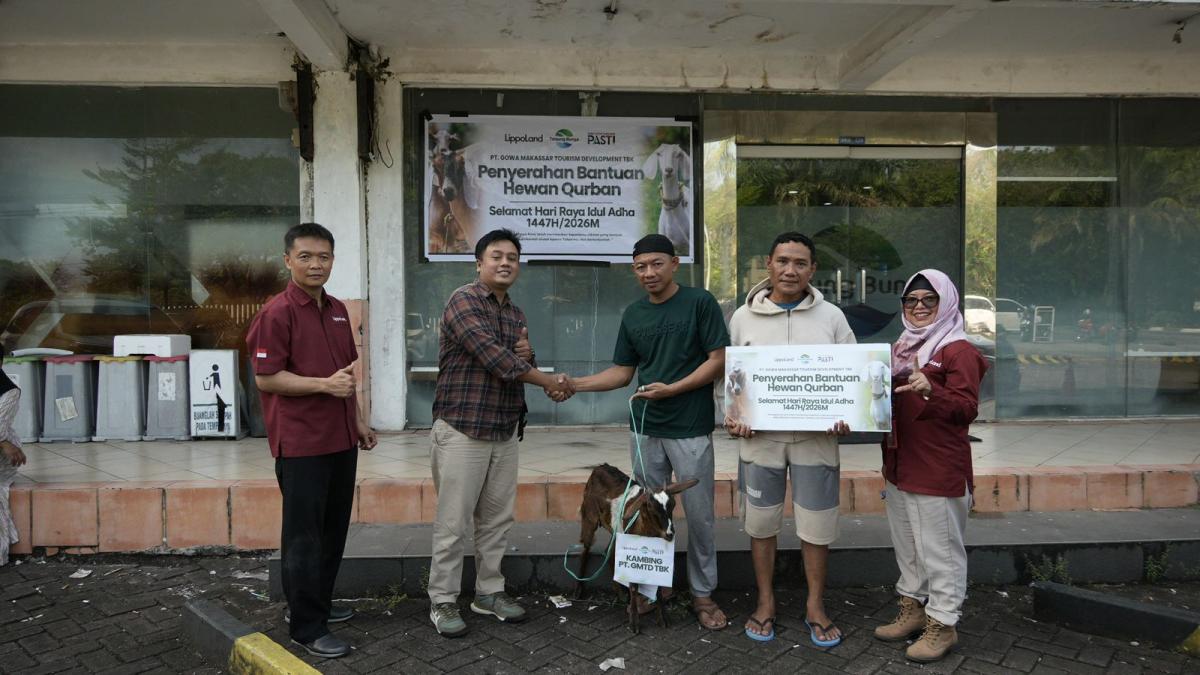 Sambut Iduladha 1447 H,GMTD Salurkan Hewan Kurban ke Lima Masjid di Kawasan Tanjung Bunga