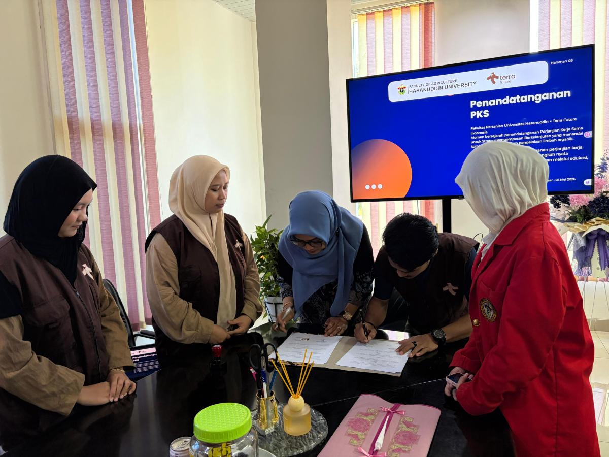 Wujudkan Lingkungan Berkelanjutan, Terra Future Indonesia dan Fakultas Pertanian Universitas Hasanuddin Jalin Sinergi Strategis