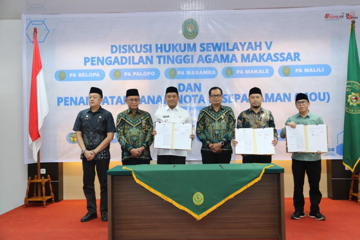 Bupati Luwu Apresiasi MoU Sidang Terpadu