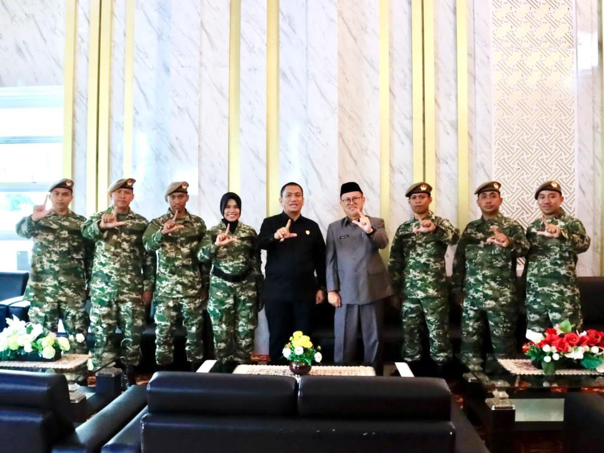 Bupati Lutim Terima Kunjungan ASN Komcad Kodam XVII