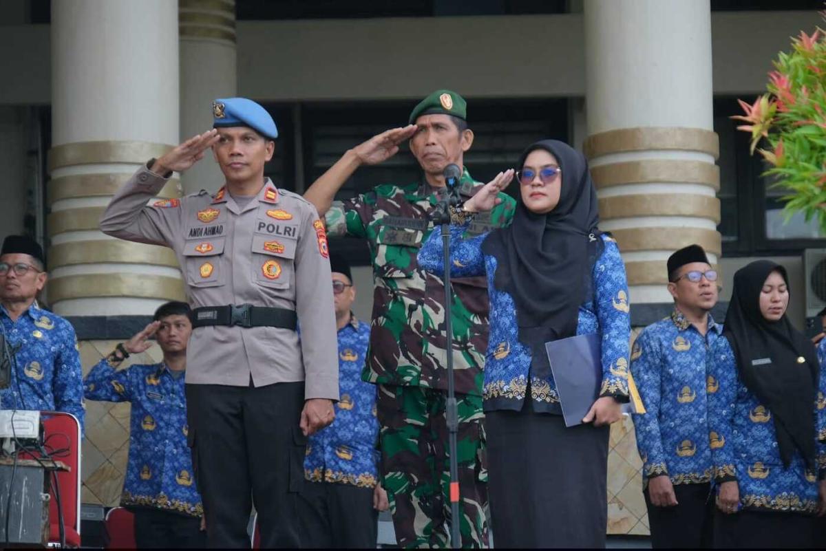 Kapolres Soppeng Irup Upacara Harkitnas