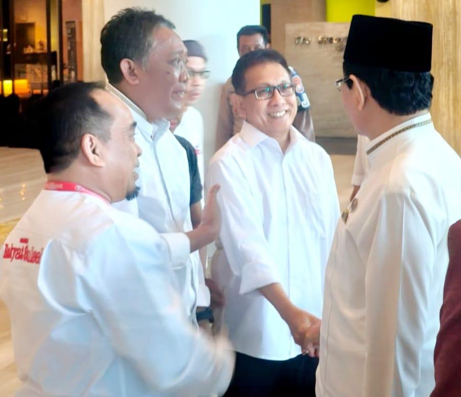 Momen Hangat Menag RI Nazaruddin Umar Sambut Nakhoda Baru PWI Sulsel