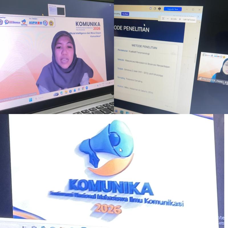 15 Mahasiswa Ilmu Komunikasi UINAM Berpartisipasi di KOMUNIKA 2026