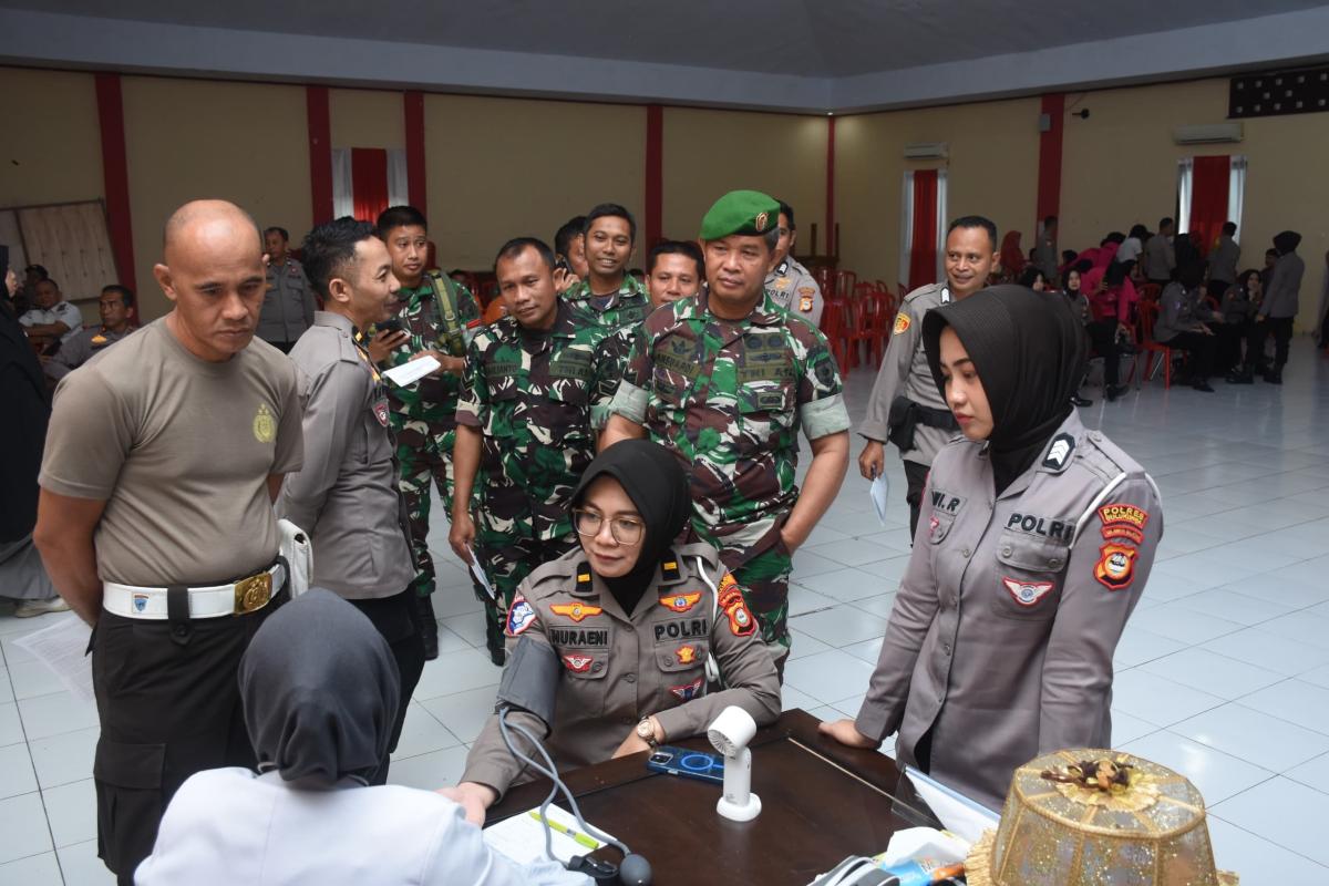 Polres Kumpulkan 59 Kantong Darah