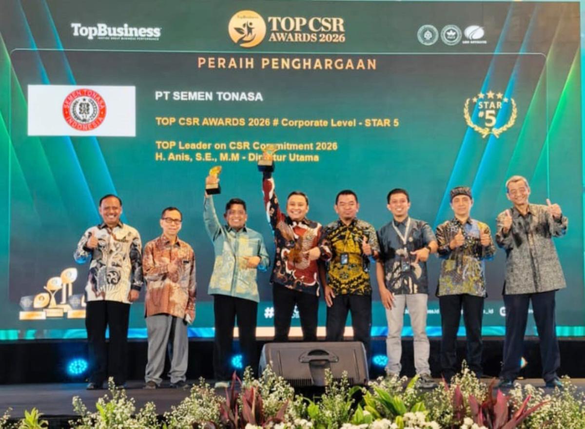 Semen Tonasa Raih Top CSR Award 2026 Kategori Star 5