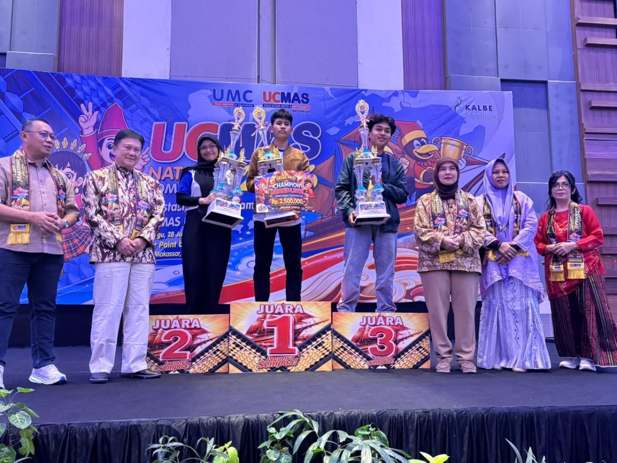 Gemilang di Kancah Nasional, UCMAS Bawakaraeng Makassar Sabet Juara Umum dan Bidik Kompetisi Internasional
