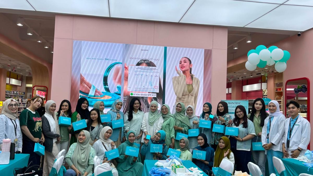 Skintific Green Cushion Resmi Diluncurkan, CitraCosmetic Hadirkan Makeup Class Interaktif