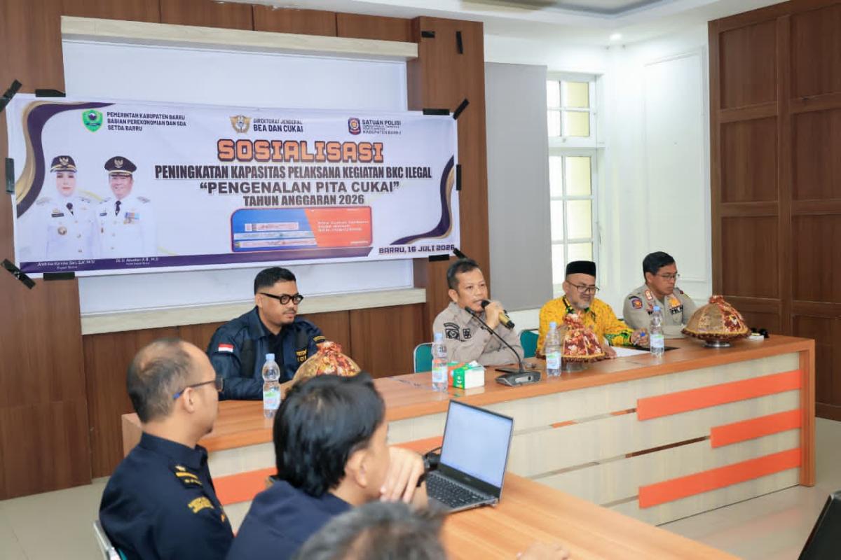Sekkab Buka Sosialisasi Pengenalan Pita Cukai
